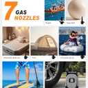GICLE Paddle Board Pump Electric 12V DC, SUP Air Pump with Dual Stage Fast Inflation & Auto-Off, Electric Air Pump for Inflatable Paddle Board, Boat, Kayak, Air Mattress,Tents