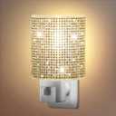 LED Night Light, Night Lights Plug Into Wall with Manual On/Off Switch, Plug in Nights Light with 360 Swivel Plugs Design, Nightlight for Bedroom, Hallway, Warm White Lights(Crystal)