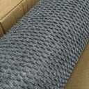 Large Rubber Door Mat 4x6 FT, Heavy Duty Non Slip Entrance Mat, Dark Gray