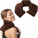 Herbal Concepts Neck and Shoulder Wrap, Hot & Cold Therapy, Microwaveable Shoulder Heating Pad, Aromatherapy Heat Wrap (Chocolate)