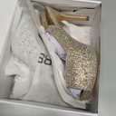 DREAM PAIRS Women's High Heels Platform Dress Rhinestones Peep Toe Pumps Shoes (8.5, Gold/Glitter)