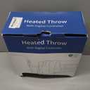 ACCU-WARMTH Heated Throw Blanket - Plush Thick Bubble Faux Fur Heated Blanket, Fast Heating Electric Blanket 6 Heating Levels & 4 Hours Auto-Off, Machine Washable, 50"x60", Patterned Taupe