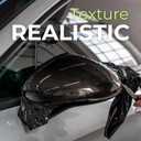 RockRose Epoxy High Gloss Black Carbon Fiber Vinyl Wrap, Anti-Wrinkle, Air Release Automotive Bubble Wrap, Self Adhesive Car Vinyl Sticker DIY Decals 3FT x 5FT