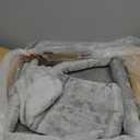 Globlazer Heavy Duty Cat Tree, 74in Sturdy Cat Tower for Large Cats Adult, Big Cat Tree with 7 Sisal Scratching Posts, 2 Padded Condos, 2 Dual-Ear Hanging Baskets, Enlarged Top Perch, S74, Light Grey