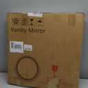 Gold Vanity Mirror, 18 Inch Lighted Makeup Mirror with Smart Touch 3 Colors Dimmable, Tabletop, 360 Rotation, Gold 