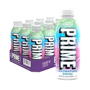 PRIME Hydration FUTURE FREEZE, Sports Drinks with Coconut Water, Electrolyte Enhanced to Replenish Fluids, Zero Added Sugar, B Vitamins, Antioxidants, Made with Natural Flavors, 16.9 Fl Oz 12 Pack (EXP 05/13/27)