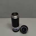 THERMOS FUNTAINER 16 Ounce Stainless Steel Vacuum Insulated Bottle with Wide Spout Lid, Black Matte