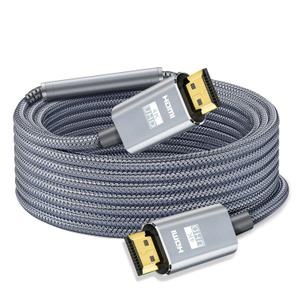 HDMI Cable 4K 60 ft with Signal Booster, High Speed HDMI Cord Braided | Ultra HD, 1080p, ARC, 3D, HDCP 2.2 | for Xbox, PS5, TV, Laptop, Monitor