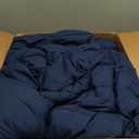 Bedsure Comforter Duvet Insert - Quilted Comforters King Size, All Season Duvet, GentleSoft Down Alternative Bedding, with 8 Tabs, Gifts for Women/Men, Navy Blue, King 90 x 102 Inches