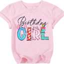 Birthday Girl Shirt Magical Castle Tshirt Birthday Shirts for Kids Funny Birthday Party Gift Tees Cute Graphic Tops (3-4T)