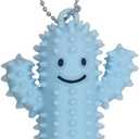 1pc Silicone Little Ouchies Pain Fidget - Cactus Pain Stim Tool for Adults, Spiky Grippie Keychain, Hard Spiky Sensory Toy for Anxiety Relief and Focus Enhancement (Blue)