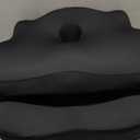 Lumbar Support Pillow for Office Chair,Seat Cushion with Back Support,Office Chair Cushion for Tailbone Pain,Sciatica and Hemorrhoid Relief (Black)