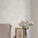 2 x Dimoon 17.3" X 78.7" Peel and Stick Wallpaper Boho Contact Paper Vintage Beige Floral Neutral Papel Tapiz Waterproof Removable Self Adhesive Wall Paper for Bedroom Livingroom Cabinets Vinyl Roll