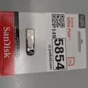 SANDISK 128GB Ultra Flair USB 3.0 Flash Drive, SDCZ73-128G-G46, Black