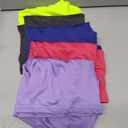 Poroka 5 Pack Girls Active Dry Fit Tank Top Kids Sleeveless Racerback Tank Tops Girls Athletic Dance Performance Tops, 8-10Years