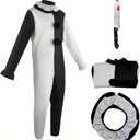 Kids Clown Costume for Kids 5Pack Jumpsuit Mask Gloves with Plastic Knife Outfit for Cosplay
