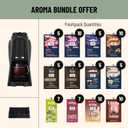 Flavia Aroma Brewer Bundle with 84 Freshpacks and 1 Merchandiser - Coffee Machine, Makes Coffee, Lattes, Tea, and other Hot or Iced Beverages, Multiple Brew Sizes, Black, Works ONLY with Freshpacks, BBD 03/17/27