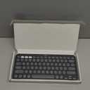 Logitech Pebble Keys 2 K380s, Multi-Device Bluetooth Wireless Keyboard with Customizable Shortcuts, Slim and Portable, Easy-Switch for Windows, macOS, iPadOS, Android, Chrome OS - Tonal Graphite