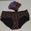 INNERSY Womens Underwear Cotton Hipster Panties Regular & Plus Size 5-Pack (XX-Large, Dark Rose)
