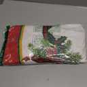 AVOIN colorlife Christmas Tree Skirt 48 Inch, Christmas Ribbon Holly Winter Holiday Tree Mat Decoration