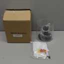 Black Modern Semi Flush Mount Ceiling Light,Rustic Ceiling Light Fixture for Closet Hallway Entryway,Matte Black Finish (1 Pack)