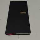 Undated Weekly Planner Notebook Pocket Organizer Appointment Book Journal Notebook A6 Week Plan Notepad (Black)