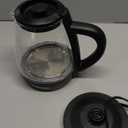 Chefman 1.7-Liter Electric Tea Kettle w/ Borosilicate Glass and Automatic Shutoff - Black