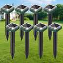 8 Pack Mole Repellent Solar Powered, Upgrade 2026 Waterproof Ultrasonic Gopher Vole Repellent Outdoor, Rat, Squirrel, Skunk, Repellent for Lawn Garden & Yard