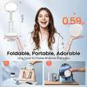 One Fire Cordless Desk Lamp,Dimmable Small Battery Powered Lights,3600mAh Rechargeable Wireless Table Lamp,Mini Lamp&Portable Light for Bed,Book Reading,Home for Small Spaces,Nail Light,Craft,Office (White)