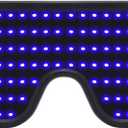 WOWSUN LED Glasses Light Up Dynamic Party Favor Glasses Festival Christmas USB Rechargeable LED Rave Glowing Flashing Glasses