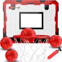 Indoor Basketball Hoop Set for Kids Adults, Pro Mini Basketball Hoop for Door Wall, Room Basketball Hoop Over The Door Outdoor Basketball Hoop with 4 Balls Toy Gift for Boy Girl