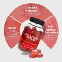 Apple Cider Vinegar Gummies with Vitamin B12  Vegan, Gluten-Free, Non-GMO  Apple & Purple Carrot Flavored  1000mg ACV  60 Gummies, 30-Day Supply