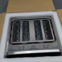 4 Slice Toaster Wide Slot Dual Digital TouchScreen & Independent Control Panel | Single-Slice Modes/Reheat/Defrost | 1800W Stainless Steel Toaster for Bagels & Artisan Bread