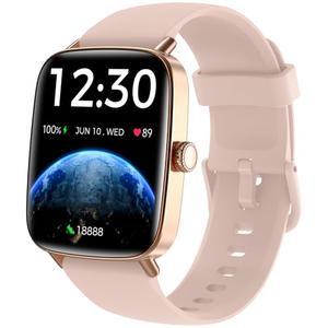 Fitpolo Smart Watch for Women, 1.85" Touchscreen Fitness Tracker, Make/Answer Calls, Heart Rate & SpO2 Monitor, IP68 Waterproof, Sleep & Activity Tracking Smartwatch for Android Phones iPhone
