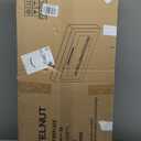 36" Electric Fireplace Wall Mounted and Recessed with Remote Control, 750/1500W Ultra-Thin Wall Fireplace Heater W/Timer Adjustable Flame Color and Brightness, Log Set & Crystal Options