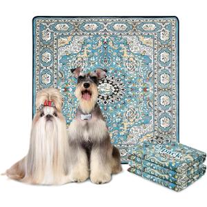 Qeils Washable Pee Pads for Dogs, 2 Pack Reusable 36"x36" Super Absorbent Leakproof Training Pads, Non-Slip Potty for Crate, Floor, Couch, Whelping Litter Mat Puppy Supplies