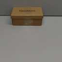 Goderci Kitten Heels for Women Two Strap Square Open Toe Mules Heels Slip On Mid Heeled Sandals(8,Black)