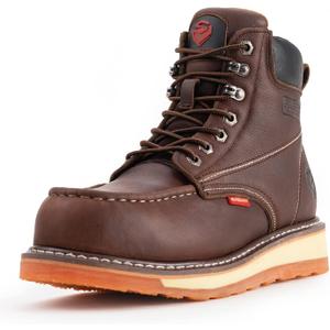 SUREWAY 6 Mens Heavy Duty Steel/Composite/Soft Toe Work Boots for Men,Comfortable & Durable,Goodyear Welt,Full Grain Leather,Oil/Slip Resistant,Wedge Moc Toe Industrial Construction Boots/Shoes (9.5) SUREWAY 6 Mens Heavy Duty Steel/Composite/Soft Toe Work Boots for Men,Comfortable & Durable,Goodyear Welt,Full Grain Leather,Oil/Slip Resistant,Wedge Moc Toe Industrial Construction Boots/Shoes (9.5)
