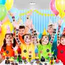 98 PCS Neon Party Favors, Neon Temporary Tattoos Slap Bracelets Stickers Badges Keychains for Neon Birthday Party Decorations Supplies for Classroom Rewards