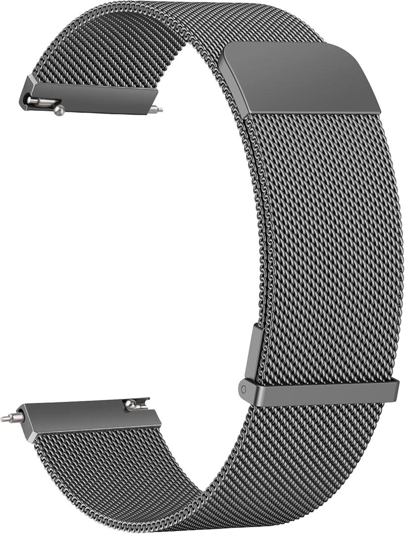 Meliya Metal Watch Bands, 20mm 22mm Quick Release Watch Strap, Stainless Steel Mesh Replacement band for Women Men
