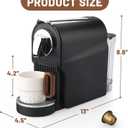 Mini Espresso Machine for Nespresso Original Pods, 20 Bar High Pressure Pump for Espresso and Lungo, One-Touch Operation, 22oz Removable Water Tank