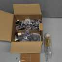 Syrup Dispenser Bottles Set, 4 Pack 7 OZ Bottles With Metal Pour Spout and Labels for Syrups, SC055 (4 Pack)