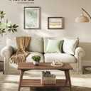 VASAGLE Coffee Table, 2-Tier Center Table with Storage, Tapered Legs, 21.7 x 39.4 x 17.7 inches