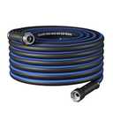 DEWENWILS Garden Hose 5/8" 50ft, Heavy Duty, Flexible, Lightweight Hybrid Water Hose with Swivel Handle in Solid Aluminum Fittings, No Kink, CE & RoHS Listed
