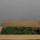 9FT Prelit Christmas Garland, Realistic Green Norfolk Pine Garland with Lights Battery Operated for Mantle Stairs Railing Fireplace Table Indoor Xmas Decor