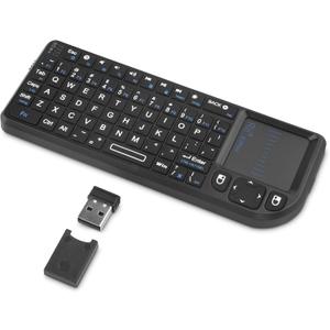 Rii Mini Bluetooth Keyboard,2.4G Handheld Wireless Protable Backlit Keyboard with Touchpad,Compatible with Smart TV,Android TV Box,Amazon Fire Stick,HTPC,IPTV,Projector,PC,Smartphone,Office,Home