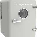 Frigidaire Retro Mini Personal Fridge Cooler, Holds Up to 6 Cans (1 Gal), Portable & Compact, AC Plug & 12V Car Charger (Moonlight)