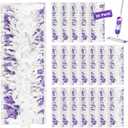 20 Pack Disposable Mopping Pads Compatible with Swiffer PowerMop Multi-Surface Mop Pad Refills and Swiffer PowerMop Wood Mop for Floor Cleaning, Powerful and Efficient Clean Pads Replacement (Purple)