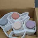 getstar Canisters Sets for the Kitchen, 16 oz Flour Sugar Storage Containers, Ceramic Kitchen Canisters for Countertop Set of 4 with Airtight Lids (White)