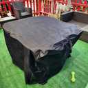 Outdoor Prep Table Cover 36''L x 24''W x 35''H,Heavy Duty Waterproof 600D Furniture Cover for Stainless Steel Food Table,Cart Prep Table,Coffee Table,BBQ Grill Table,Dining Table Office Desk